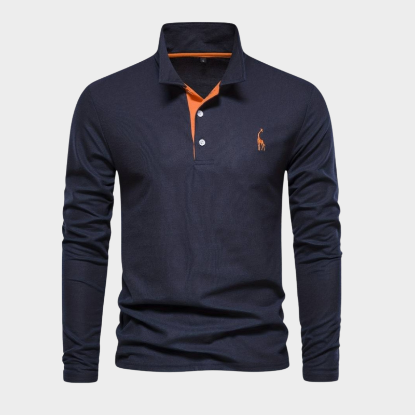 Poloshirt a Maniche Lunghe Elegante per Uomo